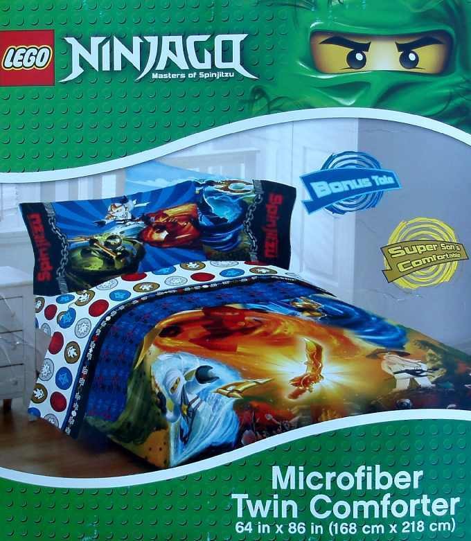   NINJAGO MASTERS OF SPINJITZU TWIN COMFORTER SHEETS 4PC BEDDING SET NEW