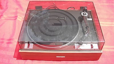 VINTAGE PIONEER TURNTABLE PL 10 WOOD BASE IN ORIG BOX W NEW BELT