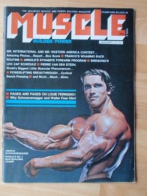 MUSCLE BUILDER bodybuilding fitness magazine/ARNOL​D SCHWARZENEGGER 