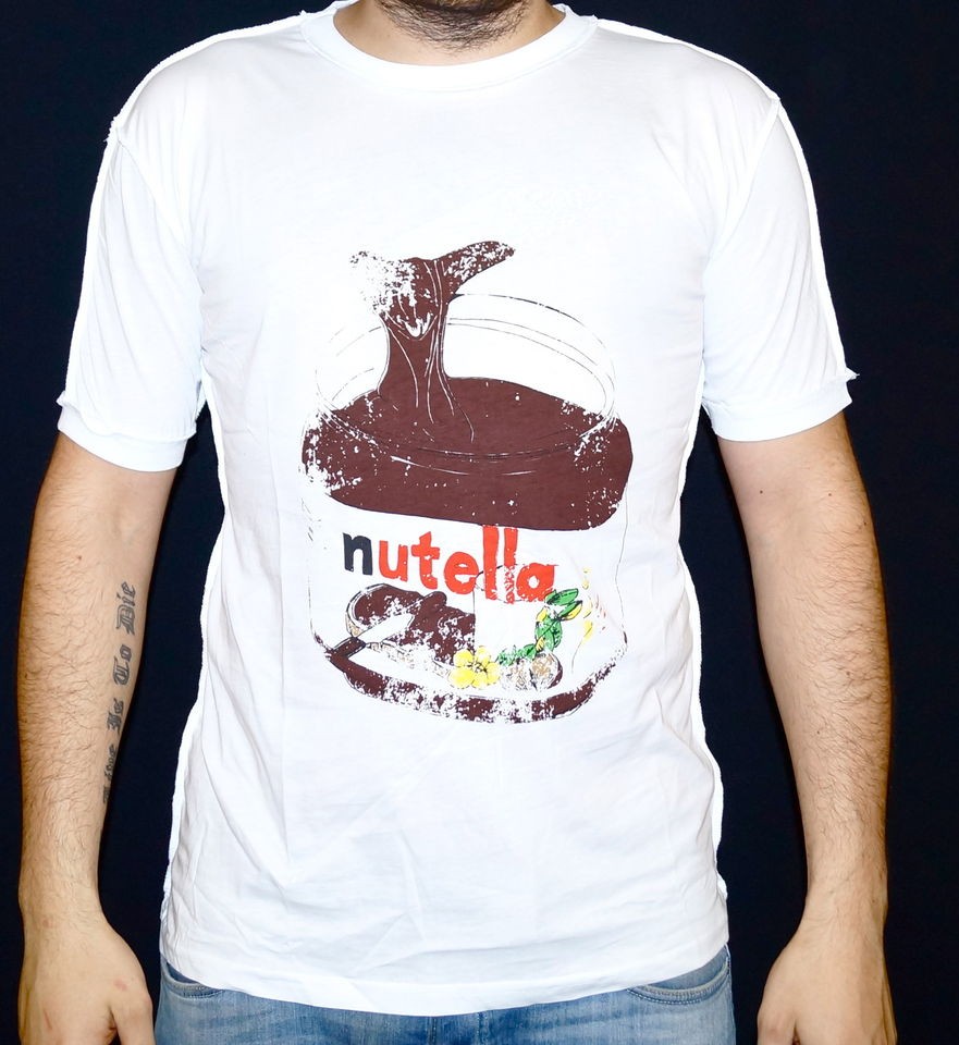 NUTELLA MEN S COOL , FUNNY , DESIGNER , SUMMER , SHORT SLEEVE T SHIRT*