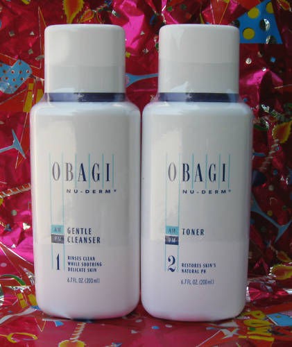 obagi nu derm 1 gentle cleanser 2 toner time left