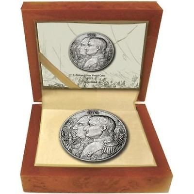 Niue 2012 5$ War of 1812 Napoleon   Kutusow High Relief 2Oz Silver 