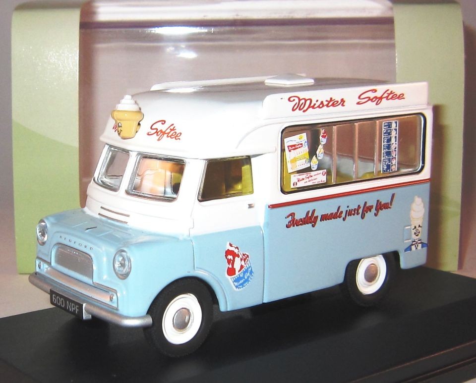 BEDFORD CA ICE CREAM VAN   MR.SOFTEE   NEW 143 SCALE DIECAST MODEL