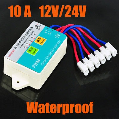 Waterproof PWM outdoor light Solar Panel Charge Controller Regulator 