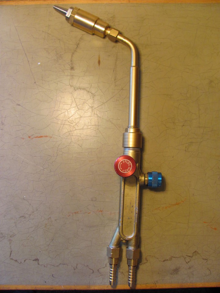 Quartz Working Torch   with Wispajet Silencer Head Propane and Oxygen