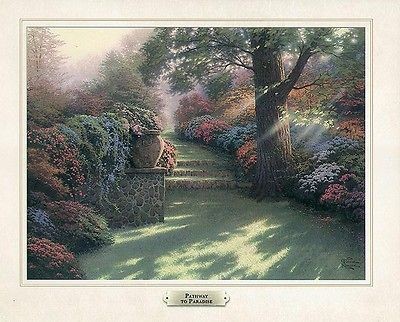 Thomas Kinkade Poster Print  Pathway To Paradise  Free Gift & Shipping