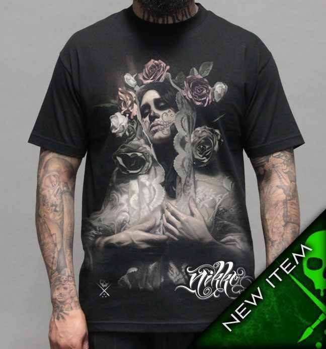 sullen clothing nikko lace t shirt blk authentic more options