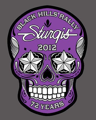 2012 sturgis rally embroidered biker 4 inch patch