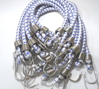 FREE SHIP**24 HEAVY DUTY BUNGEE BUNGIE CORD STRAP 10 PC. SET