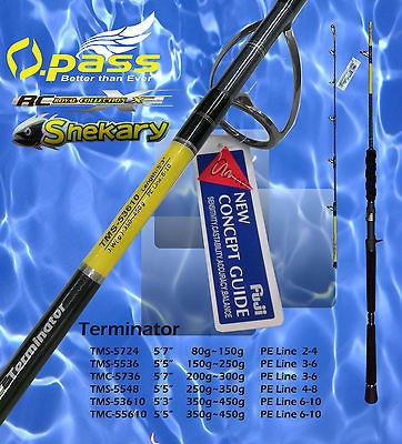   SHEKARY TERMINATOR TMS 53610 SPINNING ROD 53 J.W 350 450g PE 6 10