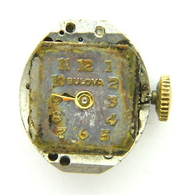 4U2FIX Bulova 5AB Watch Movement Good Balance & Mainspring Bad 