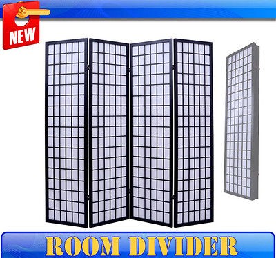 New 4 Folding Panel Room Divider Oriental Furniture Partition Screen 