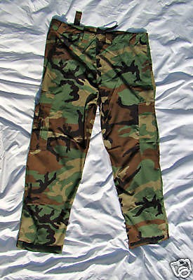 Large New BDU Forest Camo Military Cargo Pants by Gocurda