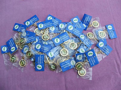 30 california lottery scraper keyrings new in package time left