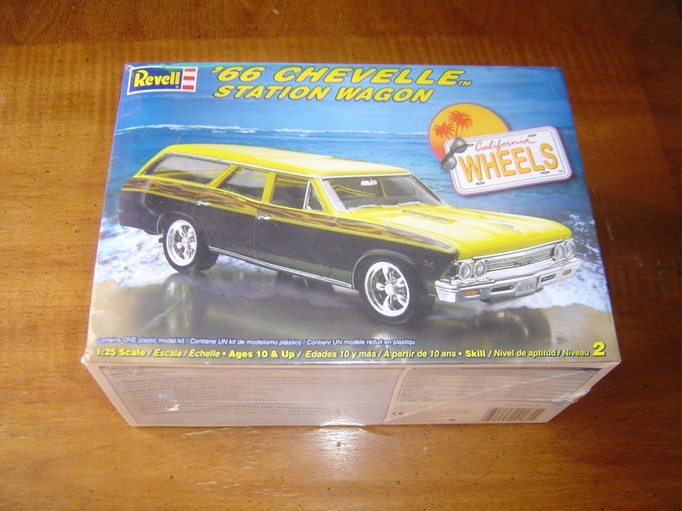 VINTAGE REVELL 1966 CHEVROLET CHEVELLE STATION WAGON SEALED UNBUILT 