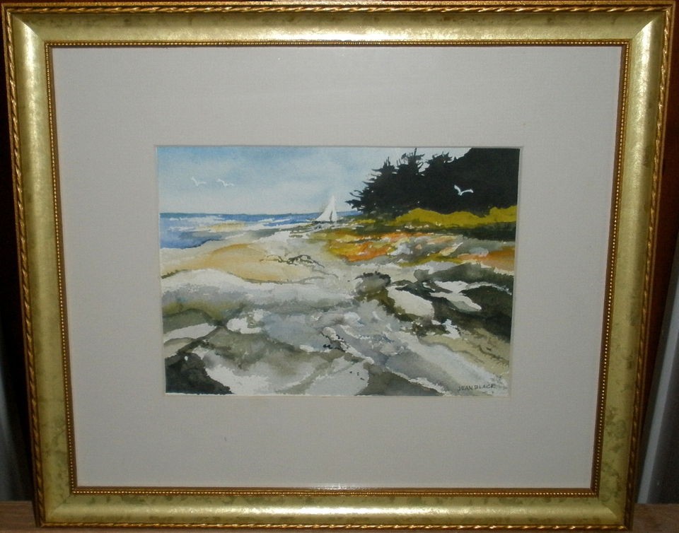 Indiana Hoosier Salon Artist JEAN BLACK Sailng Along the Coast 