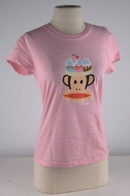 paul frank pink banana split head tee shirt 2097