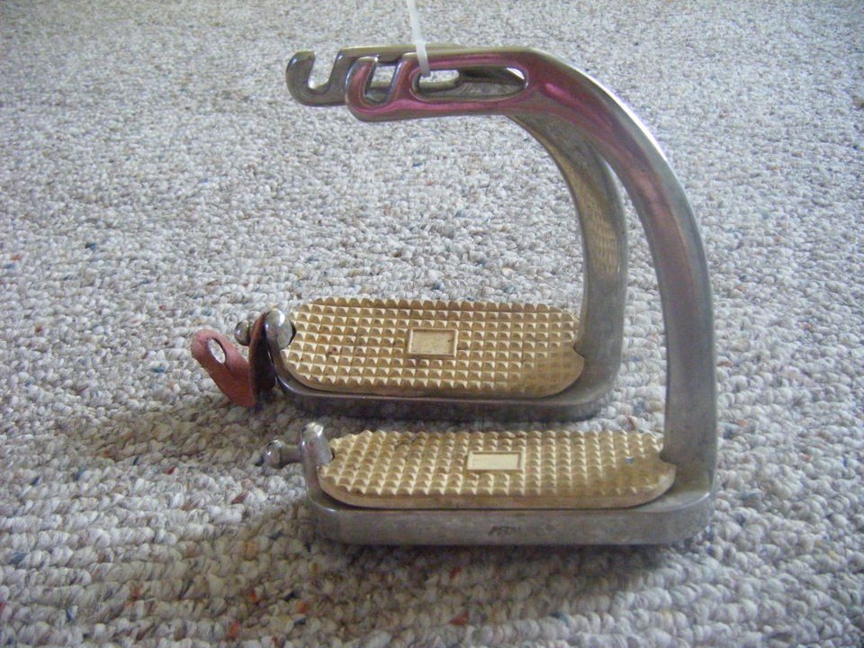 Metalab English Peacock Safety Stirrups with pads, USED
