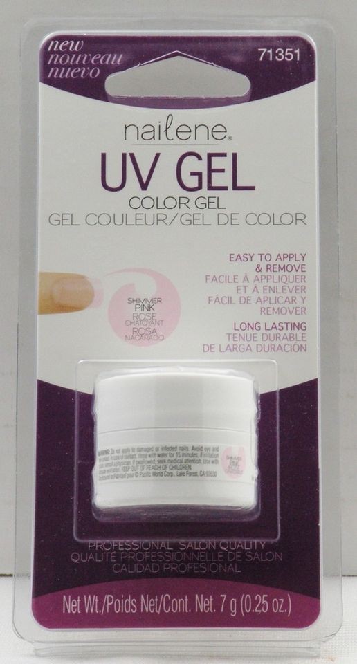 nailene uv gel color gel shimmer pink 71351 time left