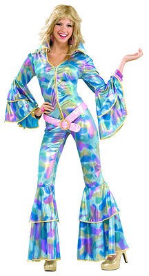 Womens M L (8 12) 70s Disco Mama Adult Costume   Disco Costumes