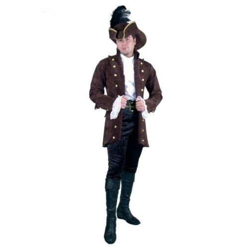 New Mens Pirate Accessory Pirate of Caribbean Pirate Coat Brown 1X 