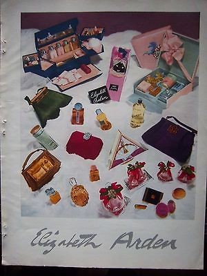1938 Vintage Elizabeth Arden Perfume Cosmetic Beauty Color ad