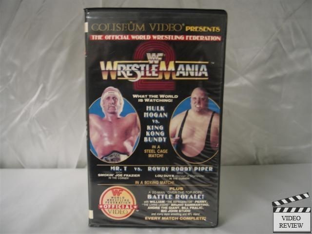 WWF WrestleMania 2 april 7,1986 Hulk Hogan British Bulldogs MrT King 