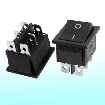   /250V 20A/125V 6 Pin DPDT ON/ON 2 Position Snap In Boat Rocker Switch