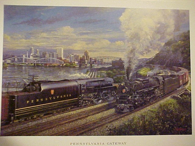   Art, Winfield, PRR Pennsylvania Gateway Pittsburg @ 1950, 18X24