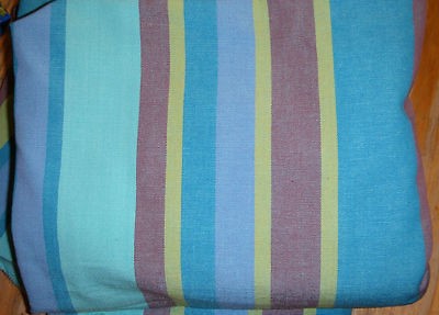 Newly listed Turquoise, yellow and Rust Heavyweight Cotton Canvas