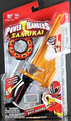 power rangers samurai spin sword new sealed 31591 one day