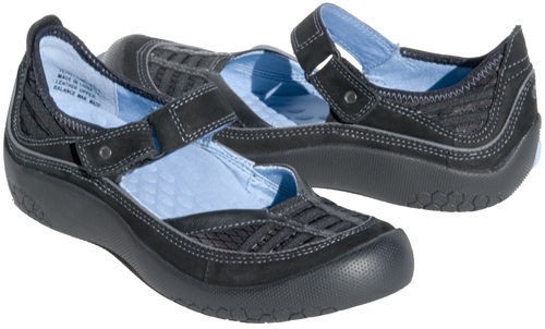 clarks privo fin black blue flats mary janes womens 6