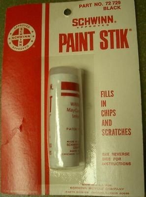 NOS Vintage Schwinn Black Stingray Ramshorn Fastback Paint Stik