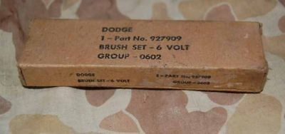 wwii dodge wc 51 53 53 6v dynamo brushes nos