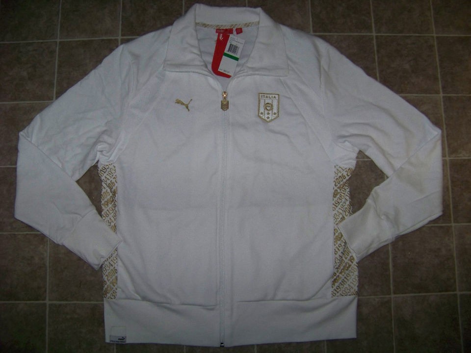 puma italia world cup soccer jacket nwt large