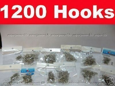 silver 1200 pcs hooks fishhook hook titanium tunssten from hong