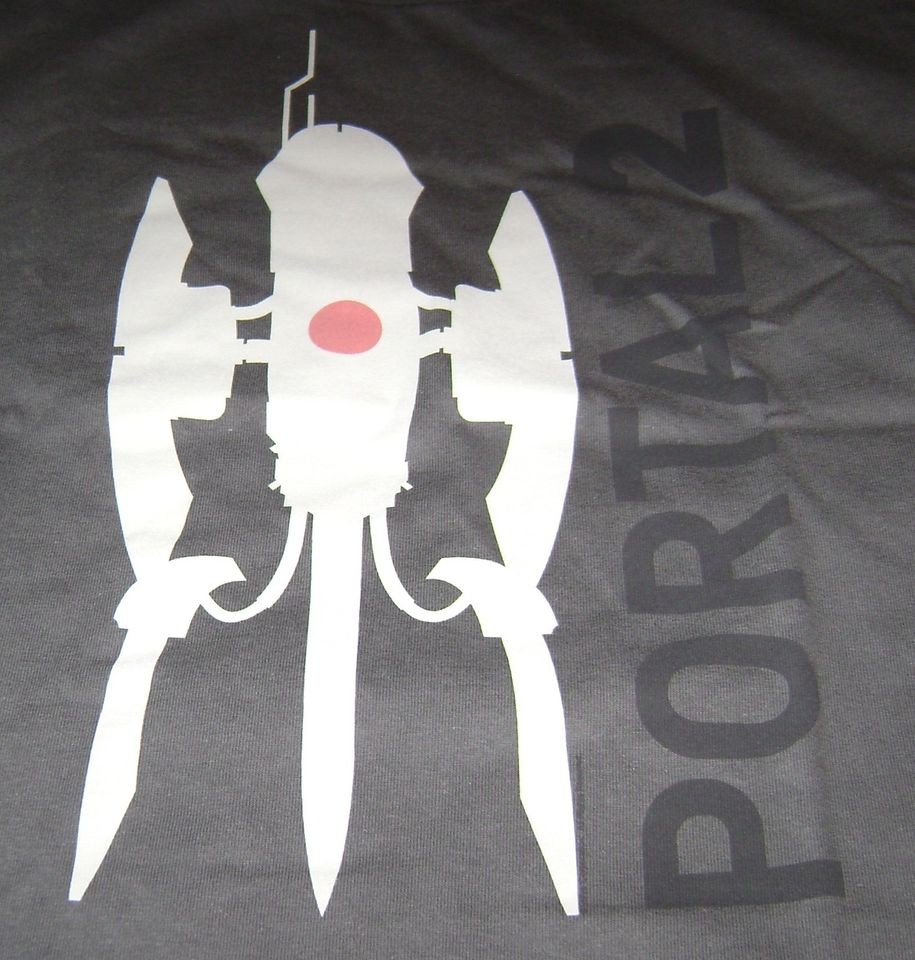 PORTAL 2 TURRET TASTIC T SHIRT M MEDIUM NEW VALVE VIDEO GAME TEE