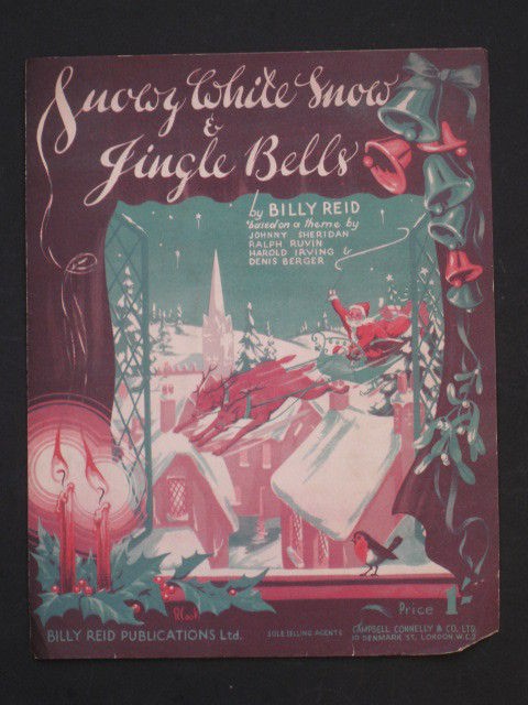 snowy white snow jingle bells 30 s sheet music billy