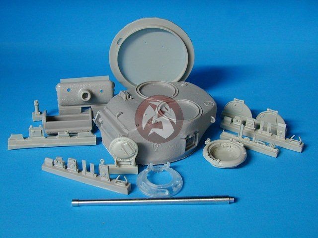 Tank Workshop 1/35 Sherman T 23 Turret, Round Hatch with Barrel 