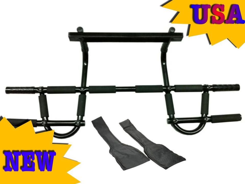 PROFESSIONAL DOORWAY CHIN PULL UP GYM EXERCISE BAR for P90X BONUS AB 