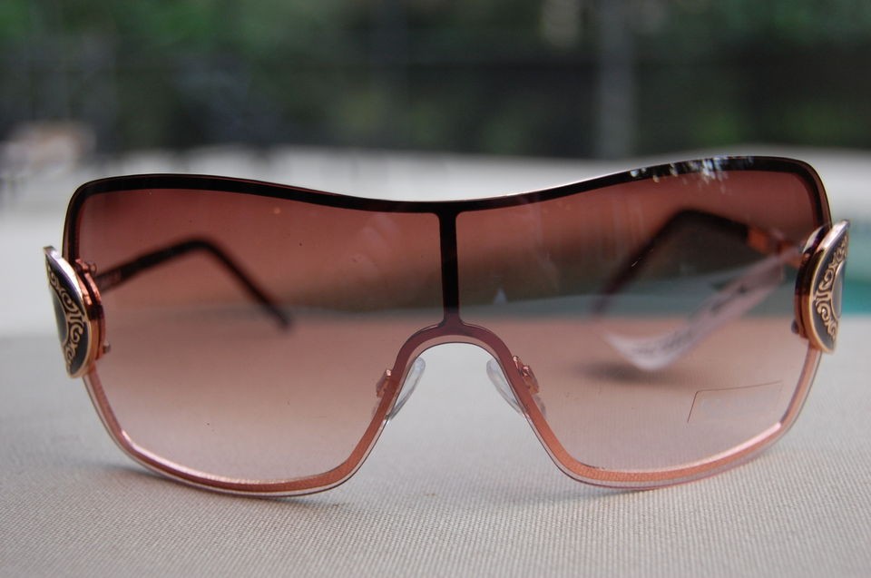 rocawear womens sunglasses r359 rose gold shield nwt