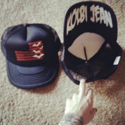   Bat Country american flag punk Rock N Roll Trucker HAT cap Karmaloop