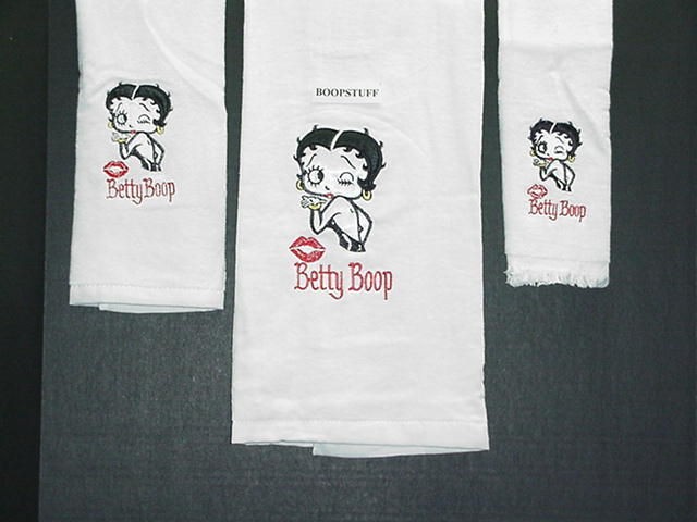 betty boop bath towels 3 pc set 100 % cotton