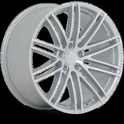 22 x10 RUFF RACING R955 SILVER MACH 5X115 W/ 20 ET (R955MP5G20S74 