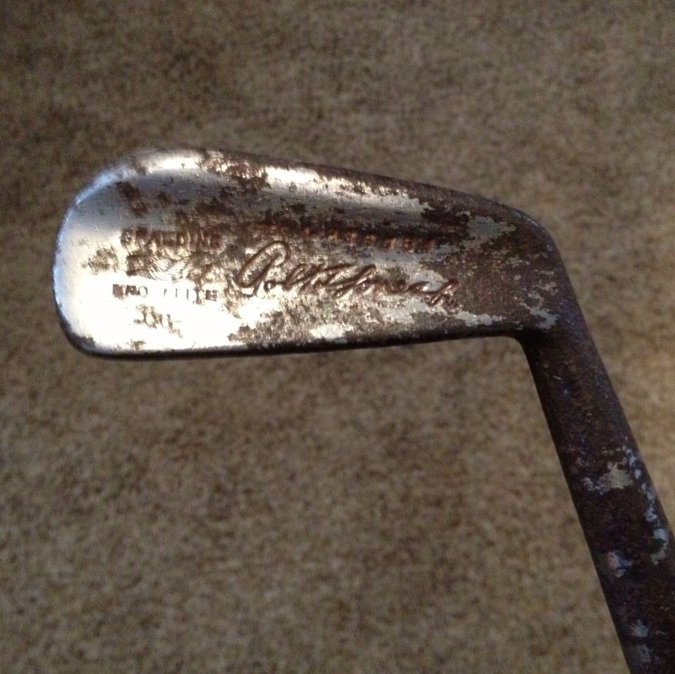 Robert Trent Jones Jr. Spalding Wood Shaft 6 Iron Golf Club