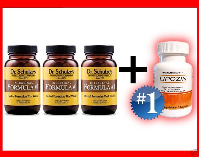 3x dr schulze intestinal formula 1 free lipozln plus free