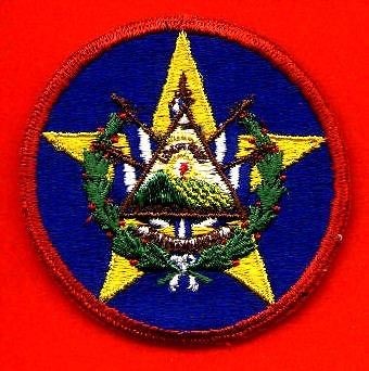 vintage el salvador army headquarters staff patch 