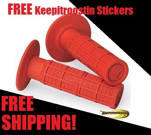 Honda CR500 CR Scott Grips Red 1984 1985 1986 1987 1988 1989 1990 1991 