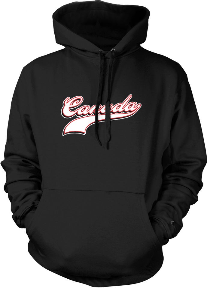 Canada Script Underline Canadian Country Nationality Pride Hoodie 