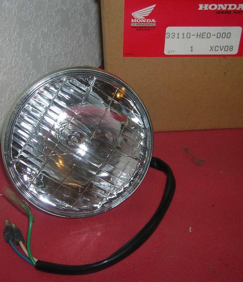 NOS OEM HONDA HEADLIGHT COMPONENT UNIT FL400R CRACKED LENS 33110 HE0 